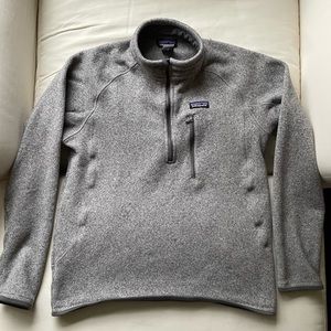 Men’s M Patagonia Fleece 1/4 Zip Grey